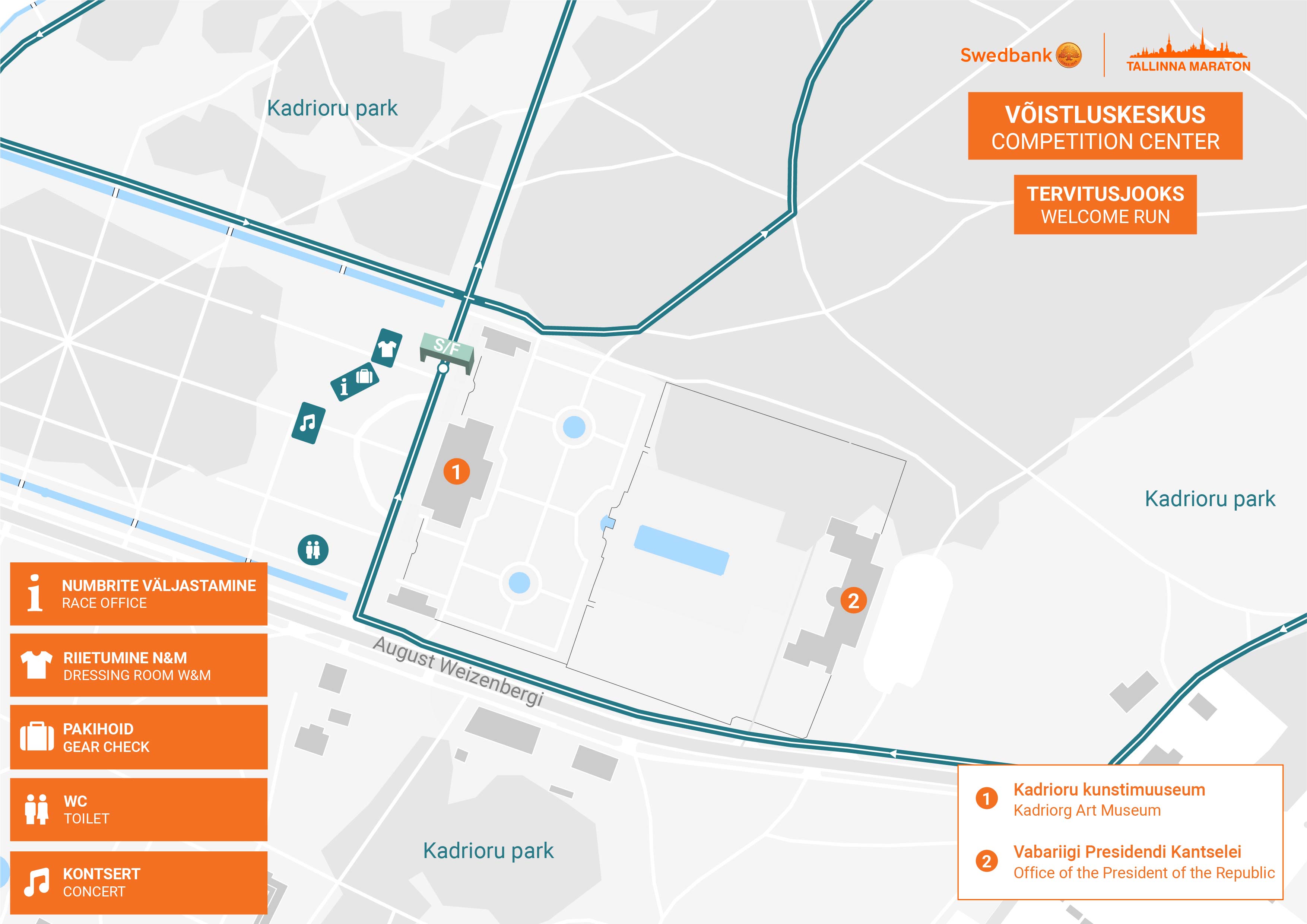 Welcome Run competition centre